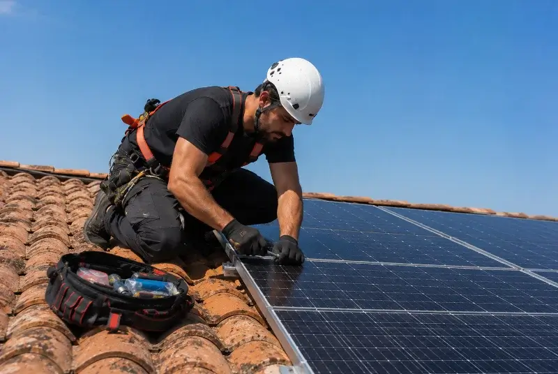 Maintenance et monitoring de panneaux solaires à Corcoué-sur-Logne